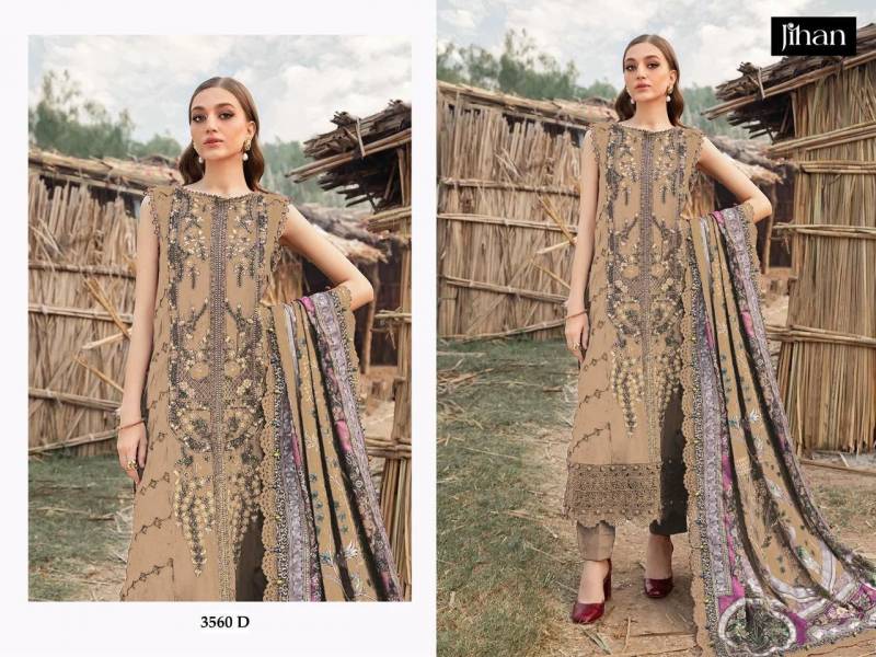 Jihan 3560 Cotton Dupatta Pakistani Salwar Suits Wholesale Shop In Surat