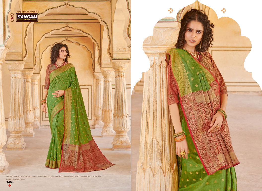 Sangam Morepankh Exclusive Collection Festive Wear Handloom Silk Sarees Collection
