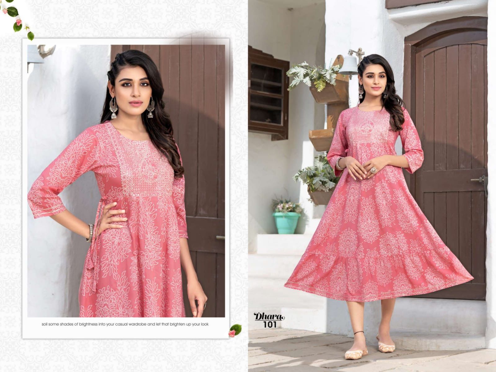 Dhara 101 New Designer Fancy Ethnic Wear Anarkali Kurti Collection
