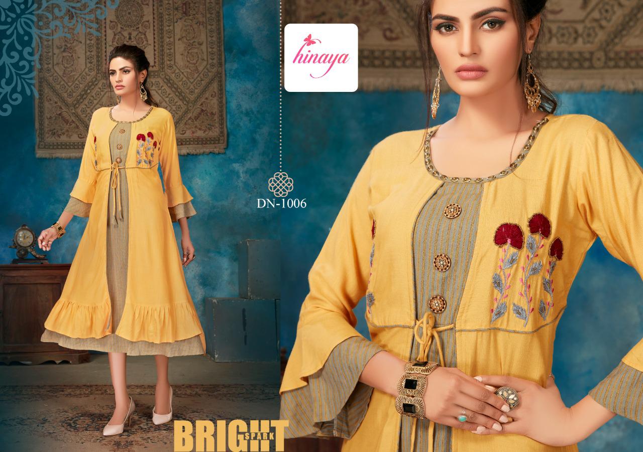 Hinaya Kareena Vol 2 Latest Designer Party Wear Digital Printed Rayon Kurtis Collection