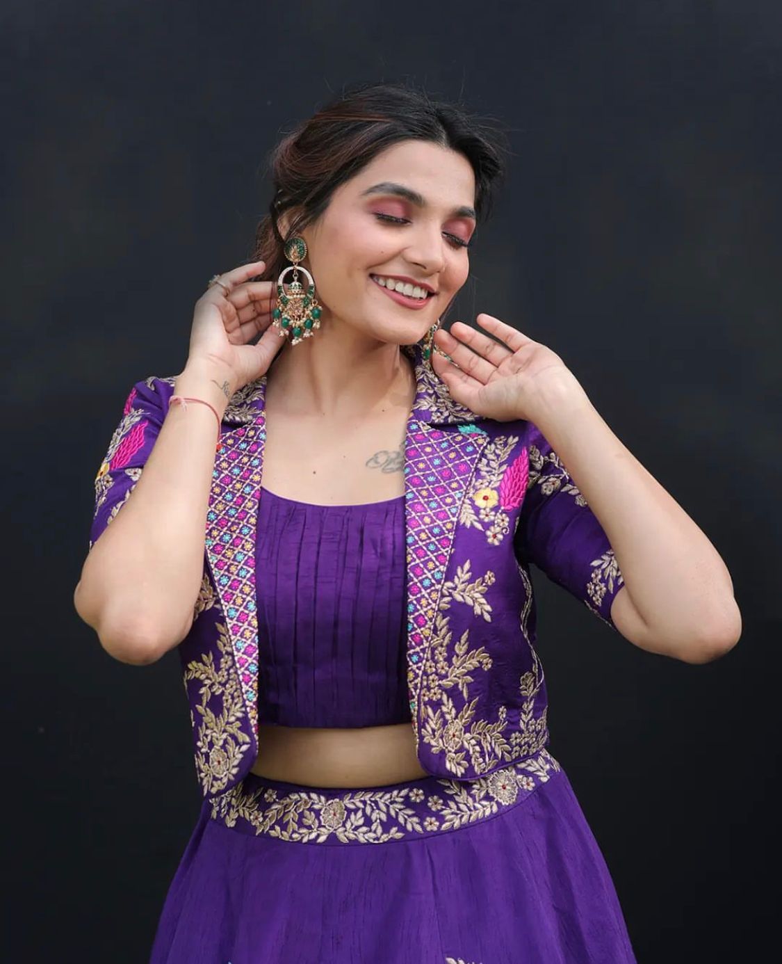 018 Fancy Jacket Designer Party Wear Lehenga Choli Catalog