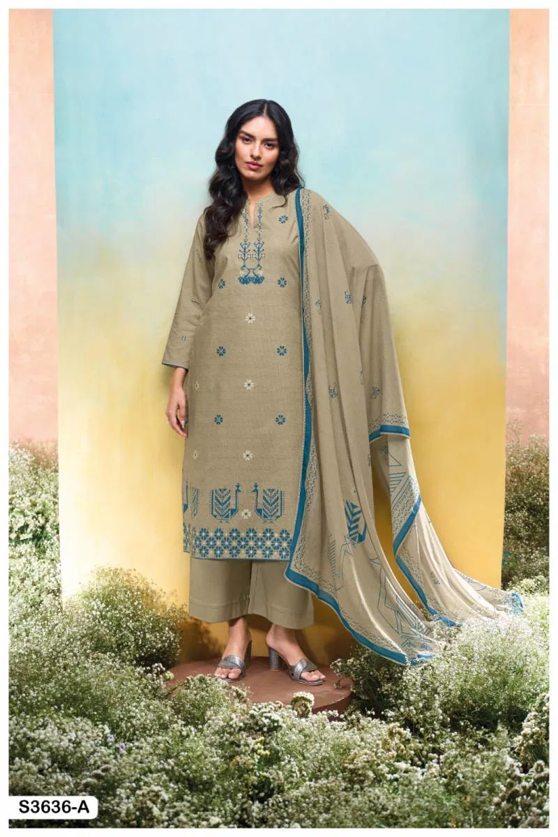 Nadesha By Ganga Cotton Printed Embroidered Salwar Kameez Bulk Orders In India