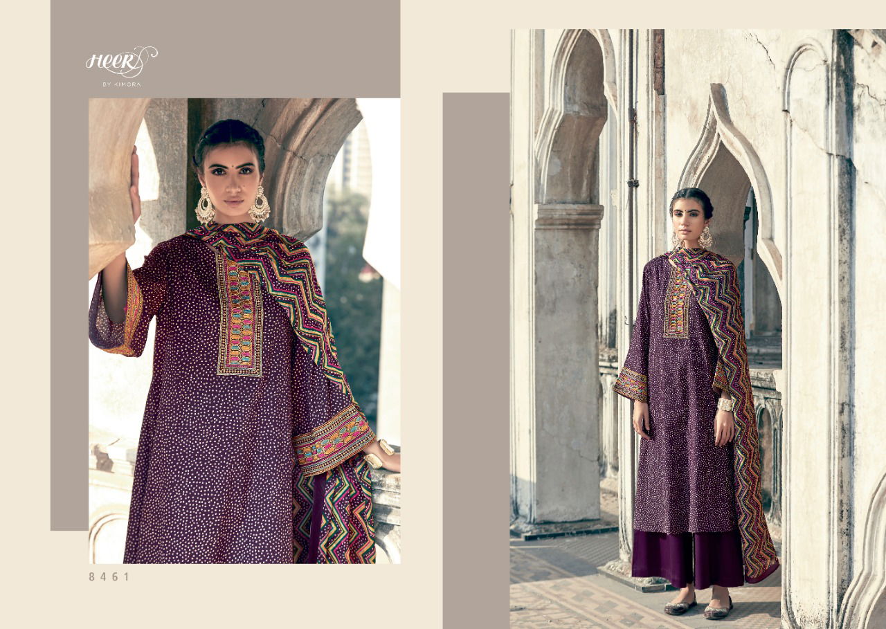 KIMORA PAKIZA Heavy Fancy Designer Pure Finest Cotton Print With Embroidered Salwar Suit Collection