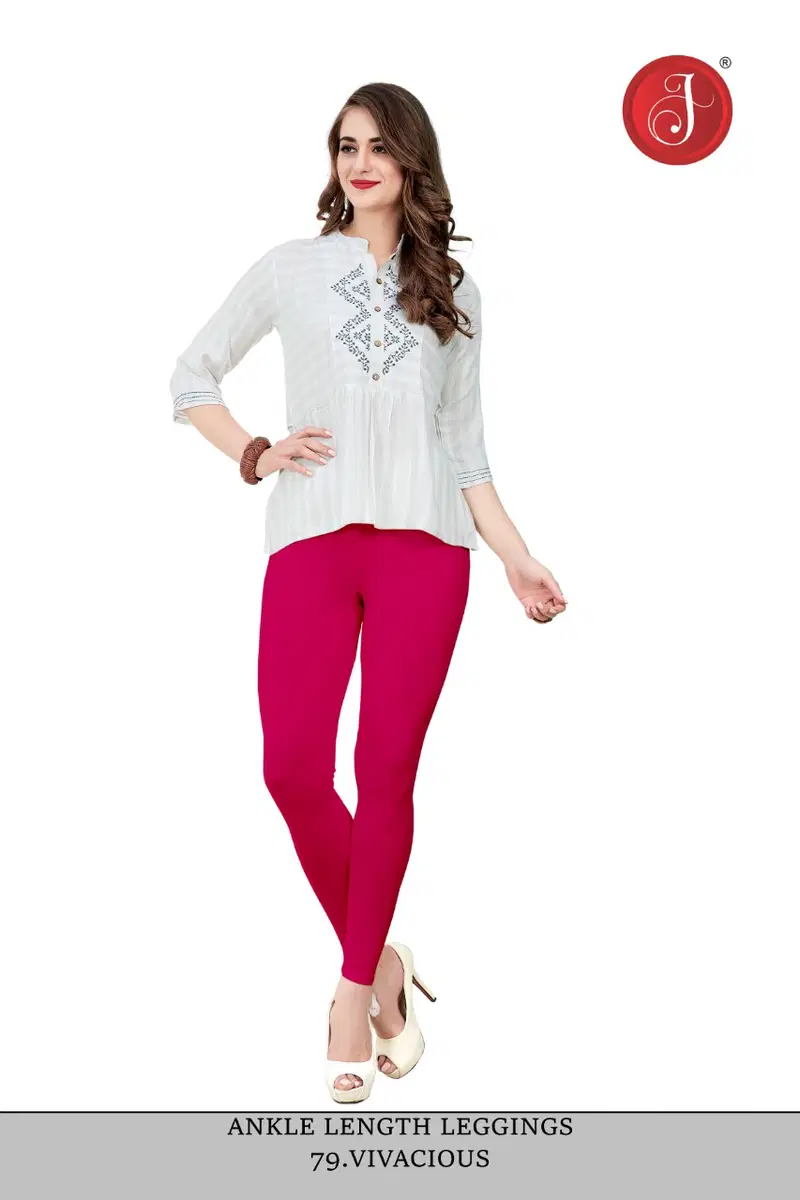 Ankle Cotton Lycra Leggings Western Catalog