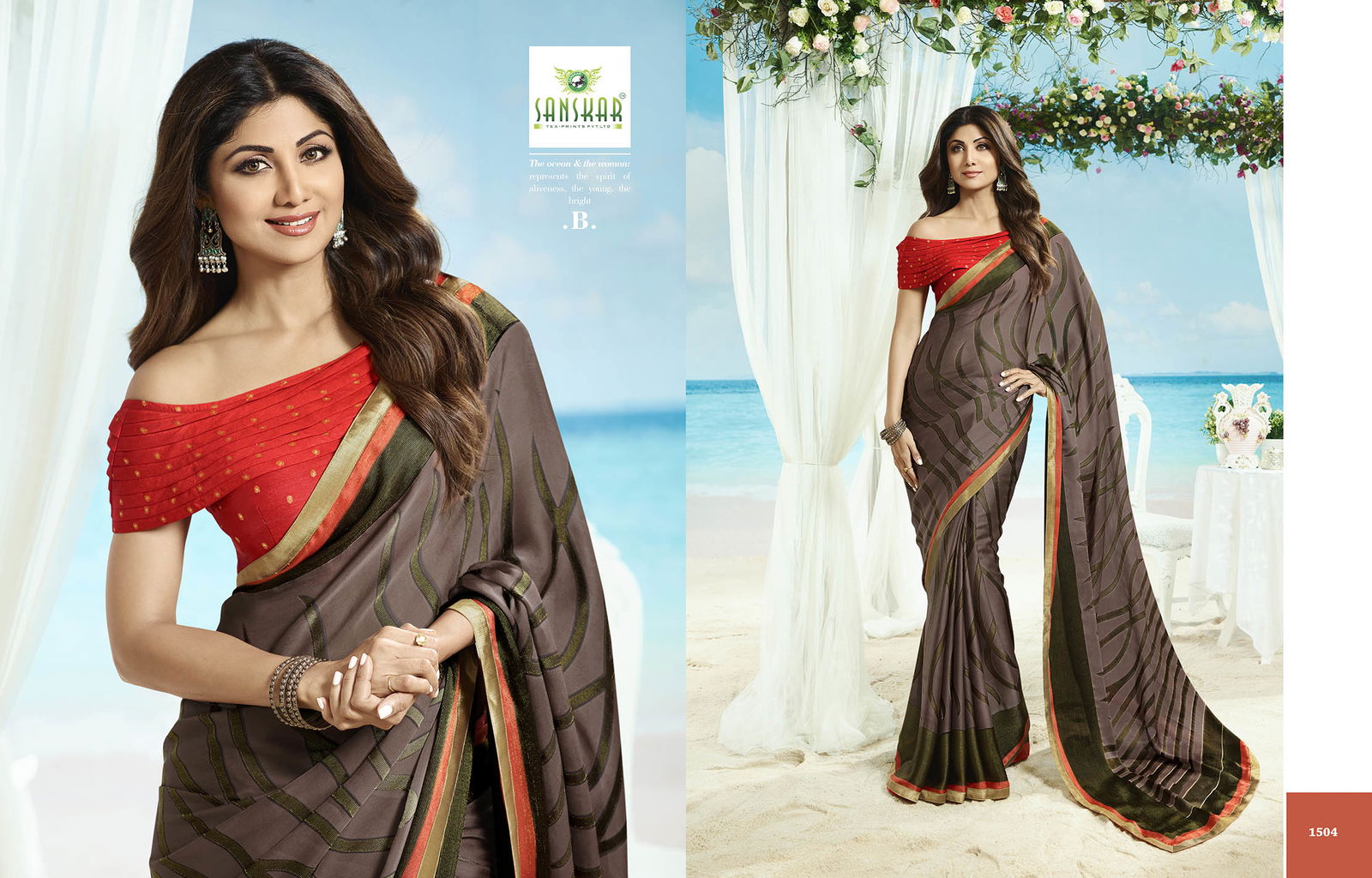 Sanskar Exclusive Collection Of Designer Printed Daily wear Casual Wear Brasso Saree 