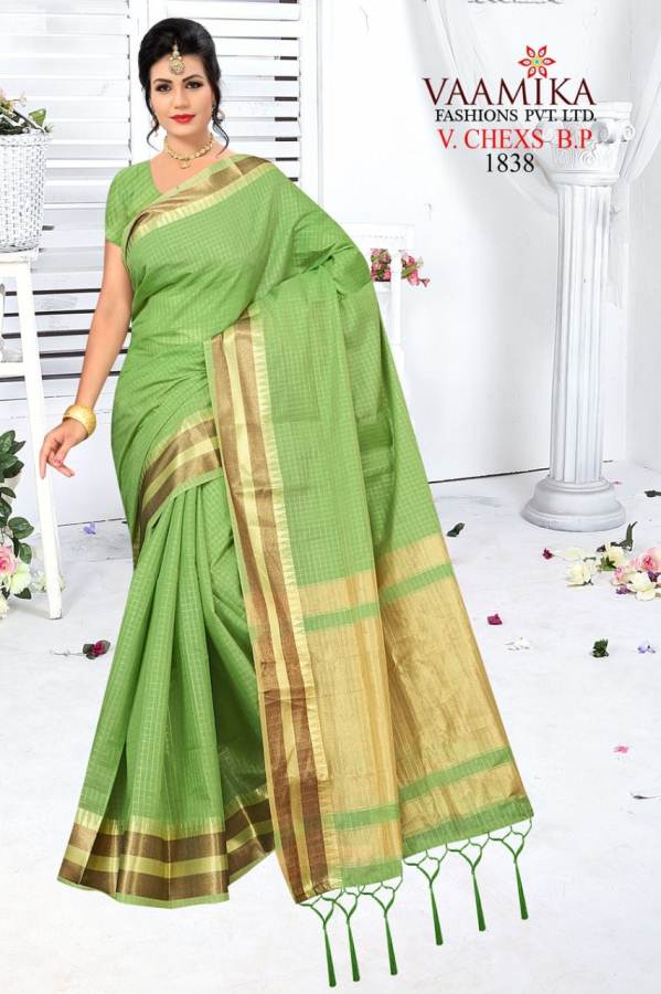 Vaamika V Chex Latest Collection Of Daily Wear Party Wear Stylish Saree Having Beautiful Border 