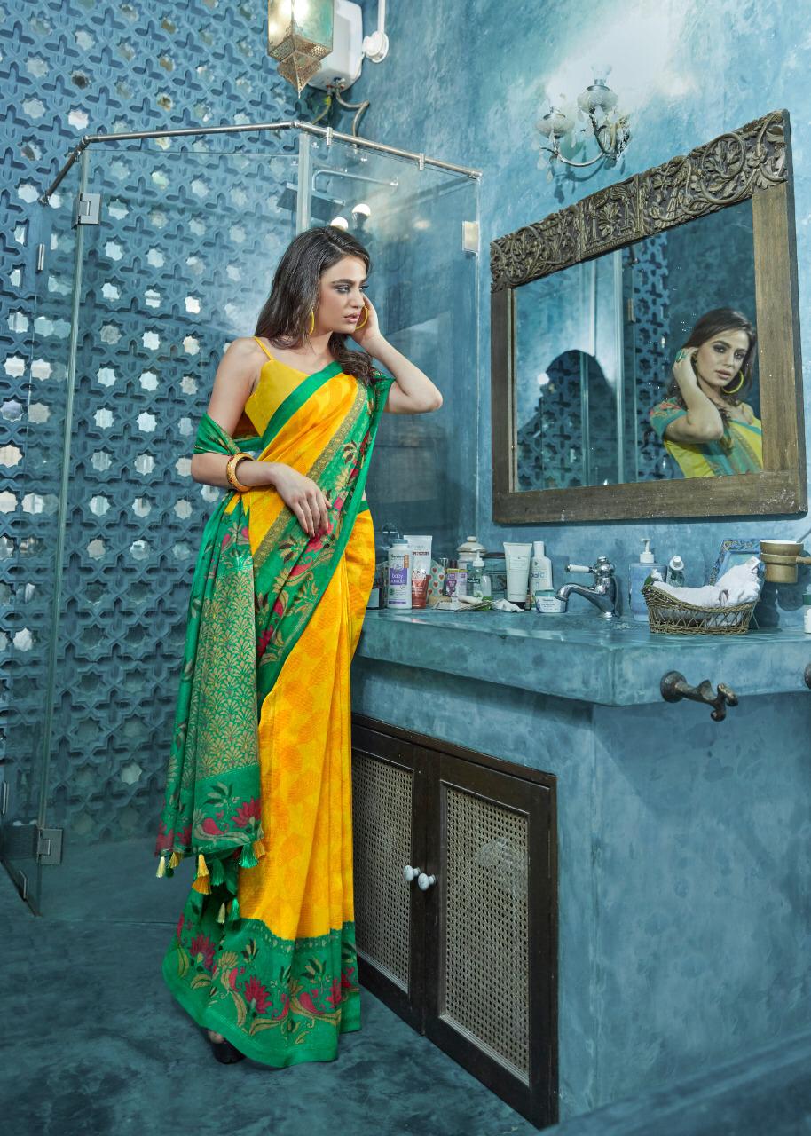 Siddharth Shinya Pattu Latest Designer Printed Saree Collection 
