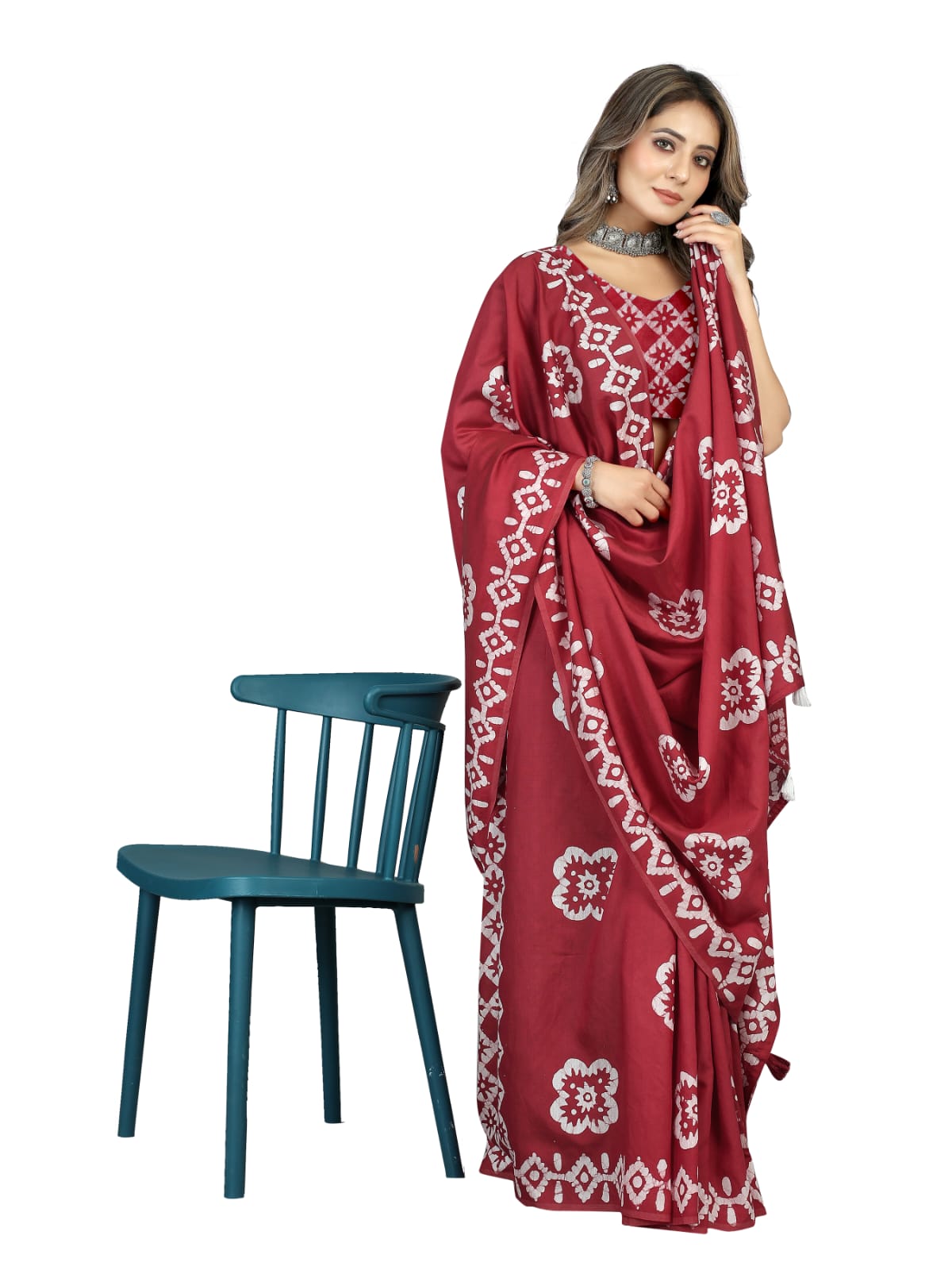 Shree Radha Raman Trendz Cotton Batik Printed Saree Catalog
