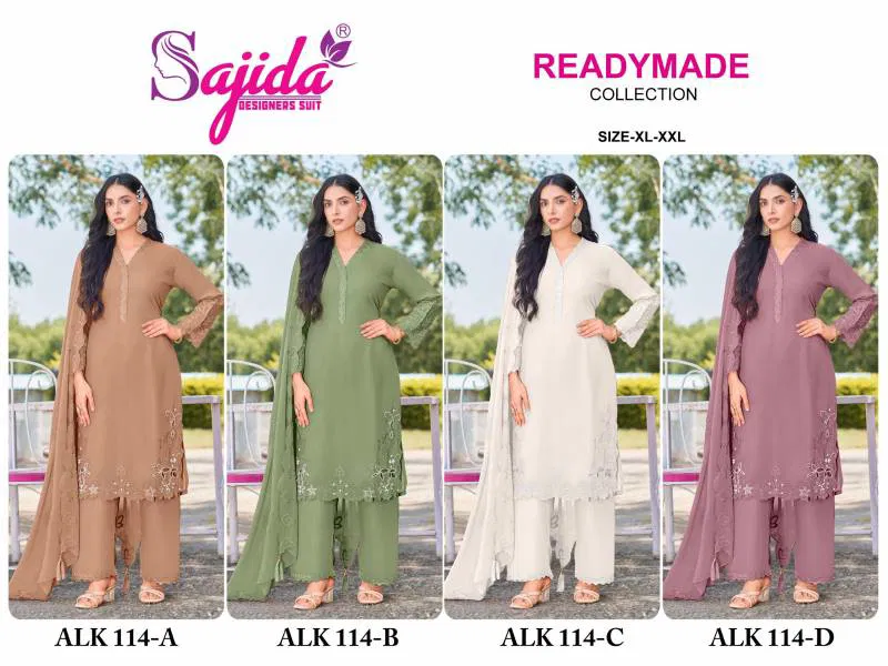 Sajida 114 A To D Readymade Pakistani Salwar Kameez Wholesale Market In Surat