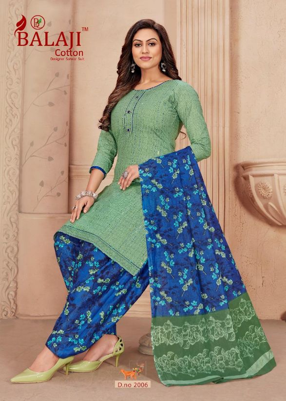 Balaji Niharika Casual Daily Wear Cotton Printed Latest Dress Material Collection