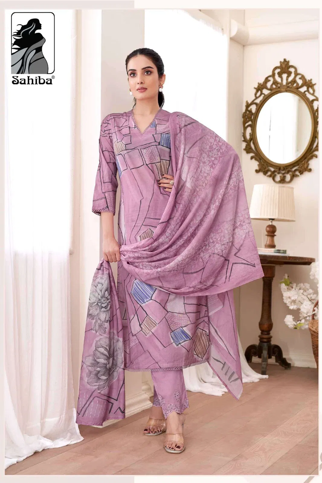 Priyanshi By Sahiba Lawn Cotton Digital Printed Dress Material Orders In India