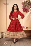 Kirtan Amayra Fancy Designer Ethnic Wear Rayon Anarkali Long Kurti Collection