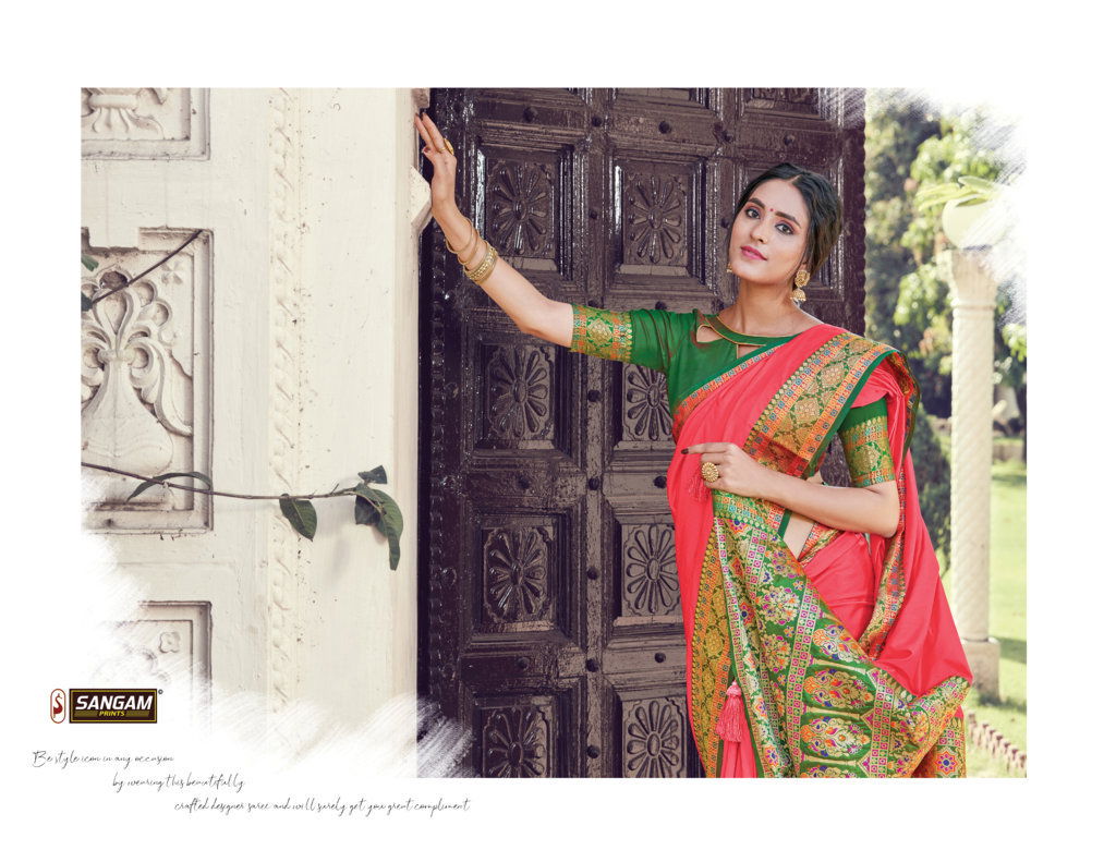 Sangam Sea Latest Fancy Designer Heavy Festive Wear Pure Silk Saree Collection
