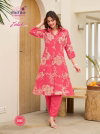 Zalak Vol 3 By Radhika Rayon Discharge Foil Printed Kurti With Bottom Exporters In India