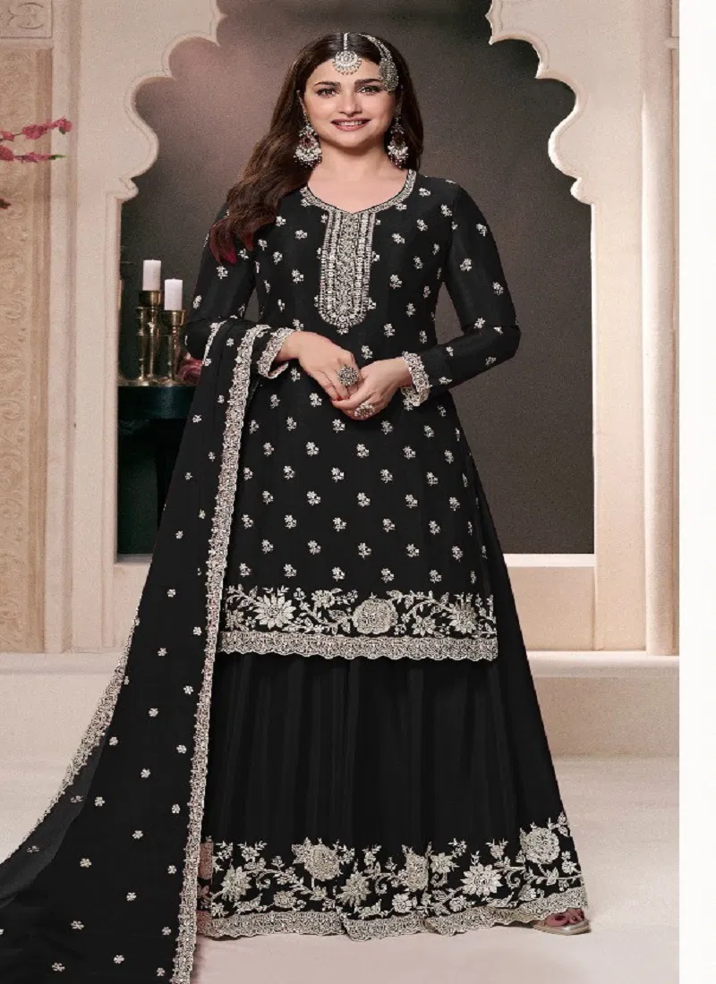 Super Hit 72691 E To G Chinon Embroidered Salwar Suits Wholesalers In Delhi