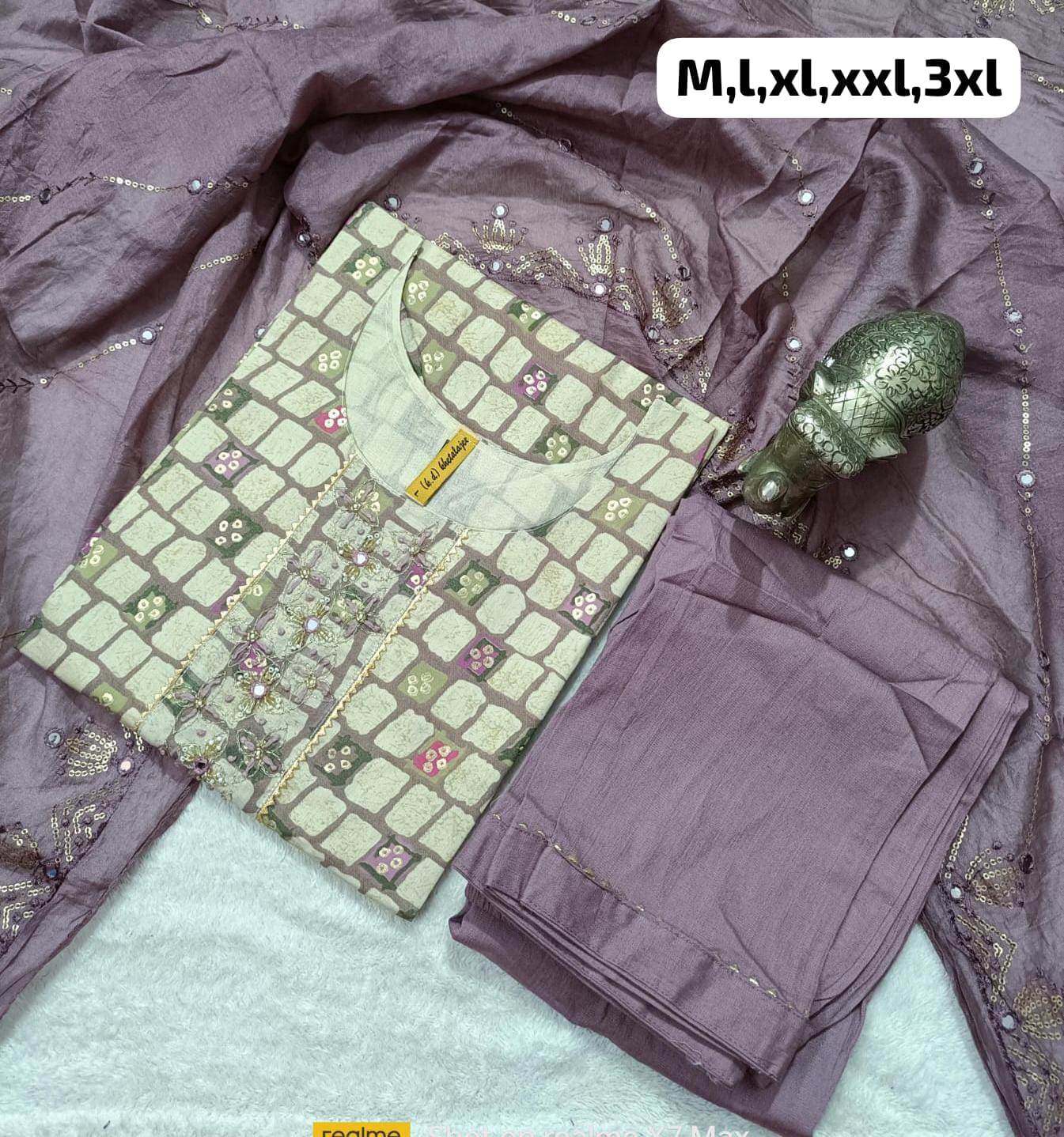 Virat Hand Work Masleen Kurti With Bottom Dupatta Catalog
