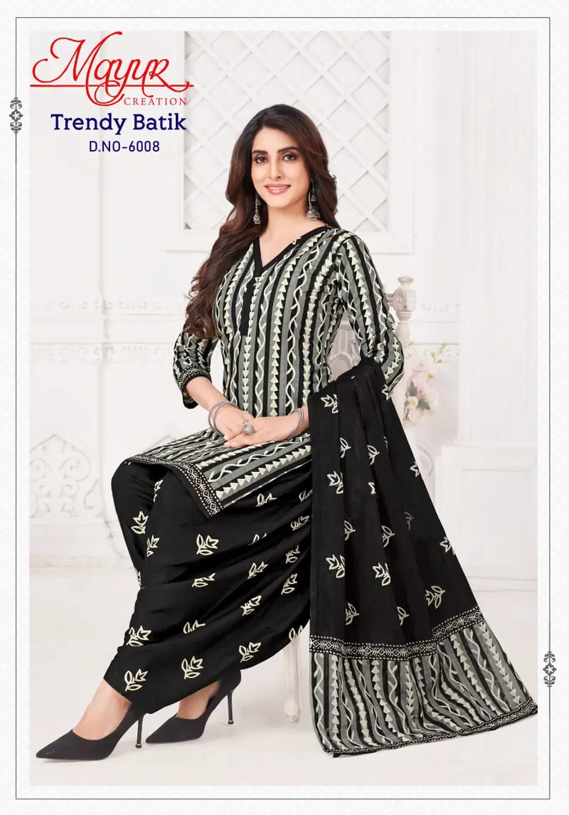 Trendy Batik Vol 6 By Mayur Cotton Wholesale Dress Material Suppliers In Mumbai