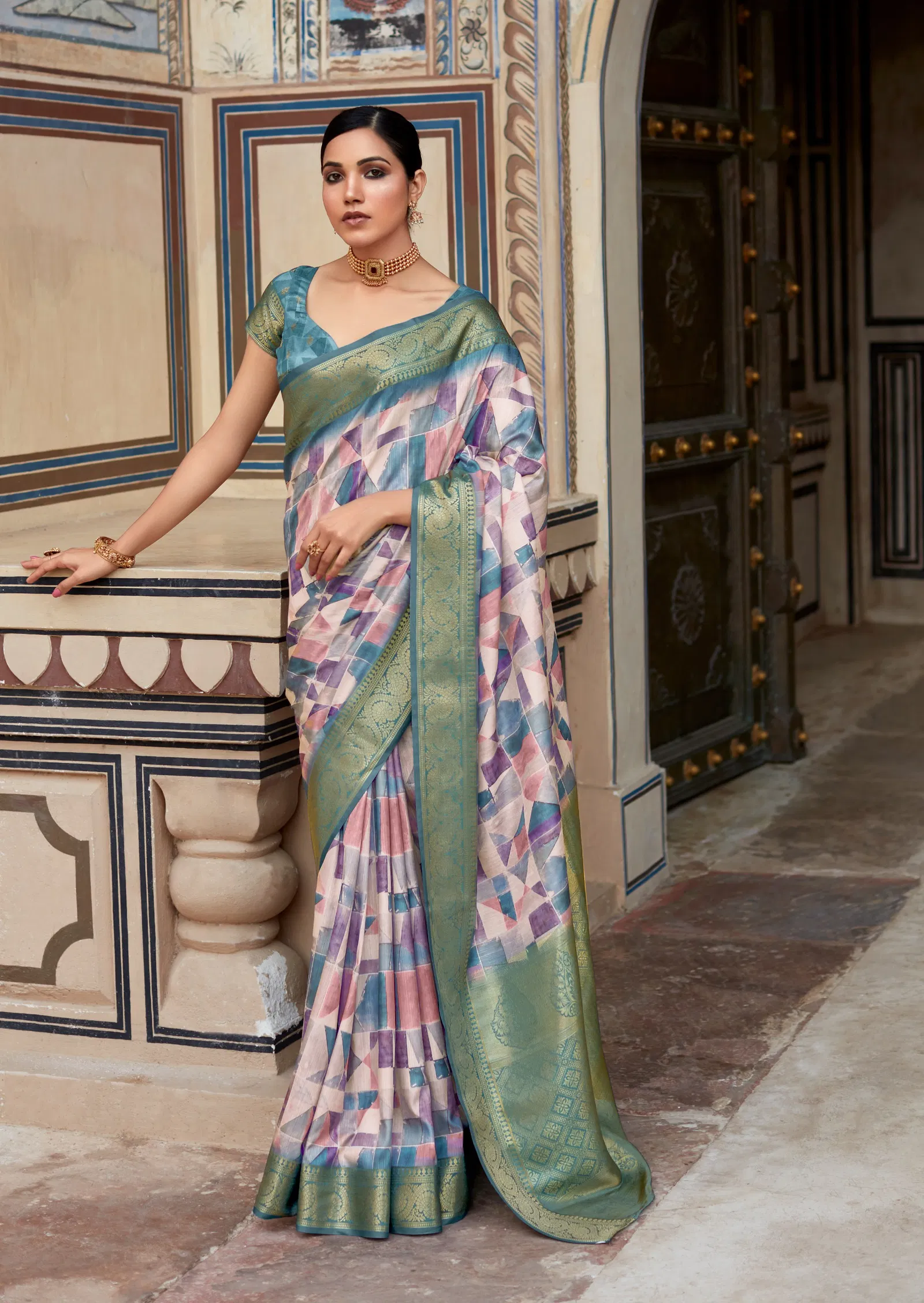 Rashmika Silk By Rajpath Handloom Silk Printed Saree Exporters In India