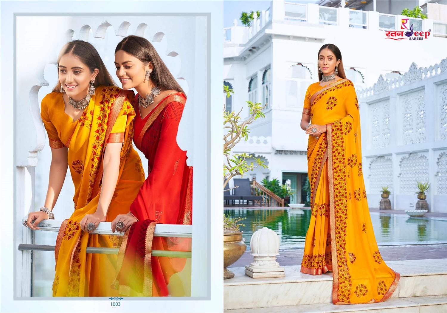 Bulbul Designer Fancy Ethnic Wear Georgette Printed Designer Saree Collection
