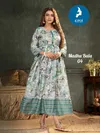 Madhu bala By Kaya Capsul Print With Foil Anarkali Gown Wholesale Market