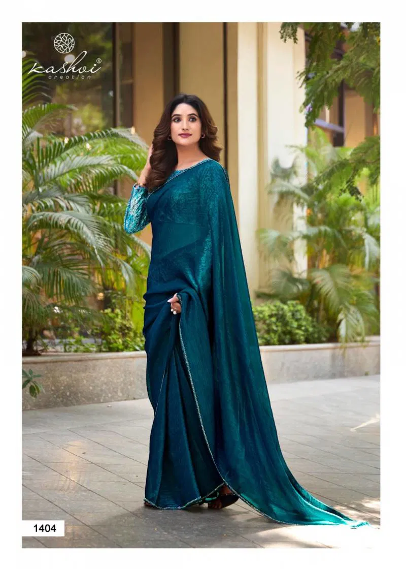 Neel Vol 14 By Kashvi Mono Satin With Swarovski Work Saree Wholesale Market In Surat