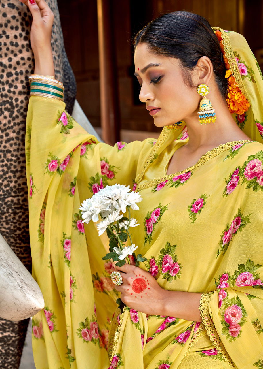 Kashvi Nirali Fancy Latest Fancy Designer Heavy Regular Casual Wear Chiffon Printed Sarees Collection
