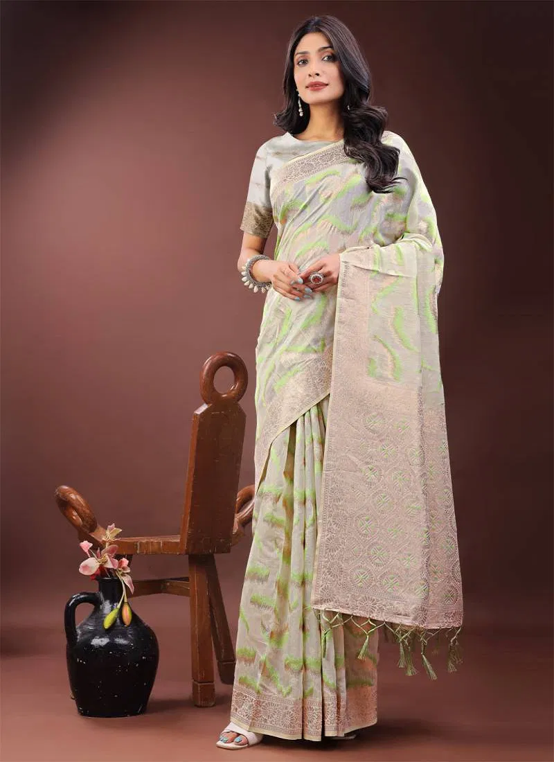 Queen Vol 4 By Ast Linen Casual Wear Linen Cotton Saree Wholesalers In Delhi