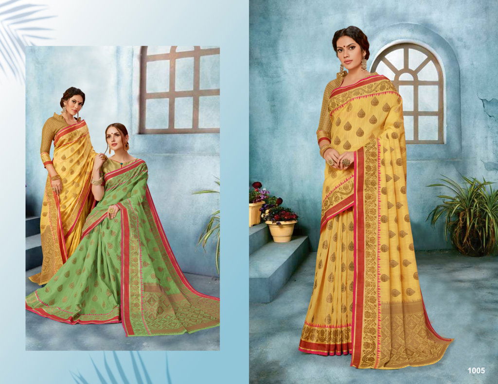 Sangam Shubhangi Latest Designer Collection Fancy Wedding Wear Heavy Linen silk Heavy Sarees
