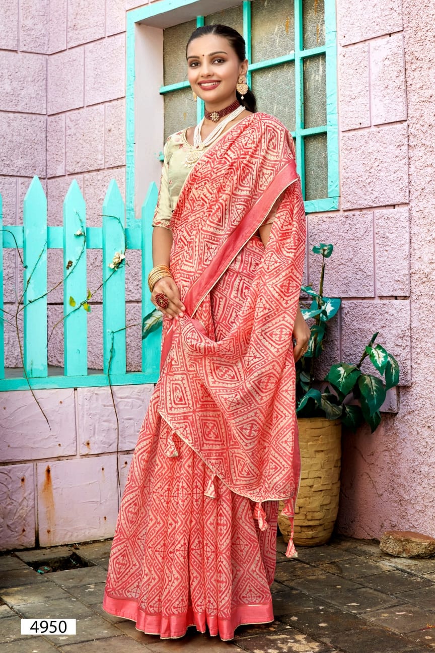 Vinamra By 5D Designer Cotton Printed Sarees Catalog