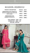 Kaseesh Shaheen Vol 8 By Vinay Georgette Embroidery Designer Salwar Suits Exporters In India