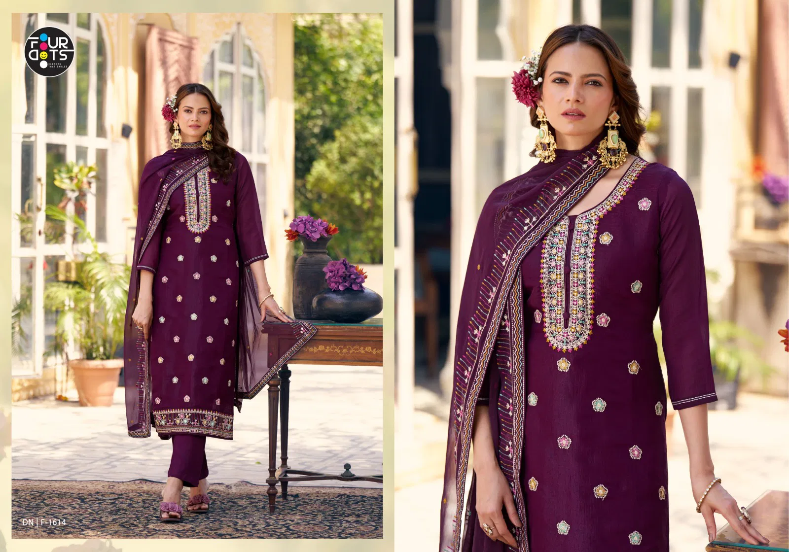 Ibadat By Fourdots Crush Silk Designer Salwar Suits Wholesale Shop In Surat