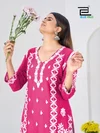 Messi By Blue Hills Rayon Thread Work Kurti With Bottom Size Combo
