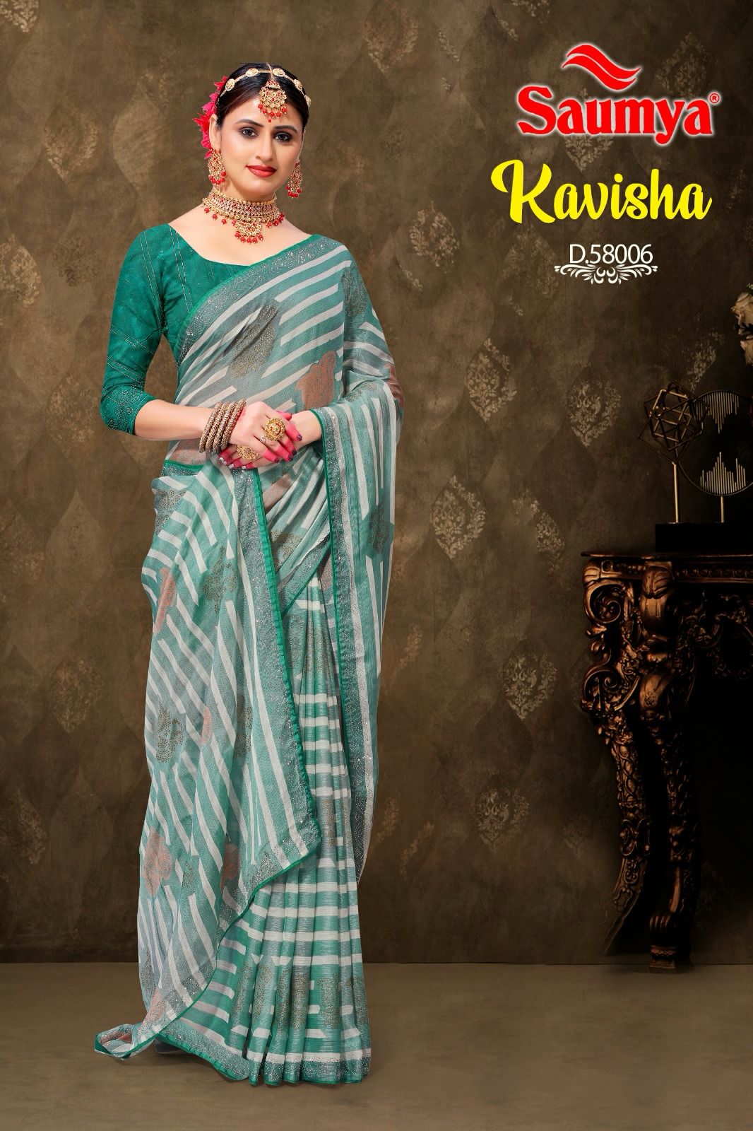 Kavisha By Saumya Chiffon Brasso Saree Catalog