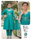 Madhubala Kids Roman Silk Embroidered Kurti Set