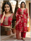 Naisha K 724 Vertican Discharge Print Kurti With Bottom Dupatta Wholesale Online