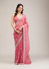 Bt 439 Crunchy Chiffon Diamond Worked Premium Saree Exporters In India
