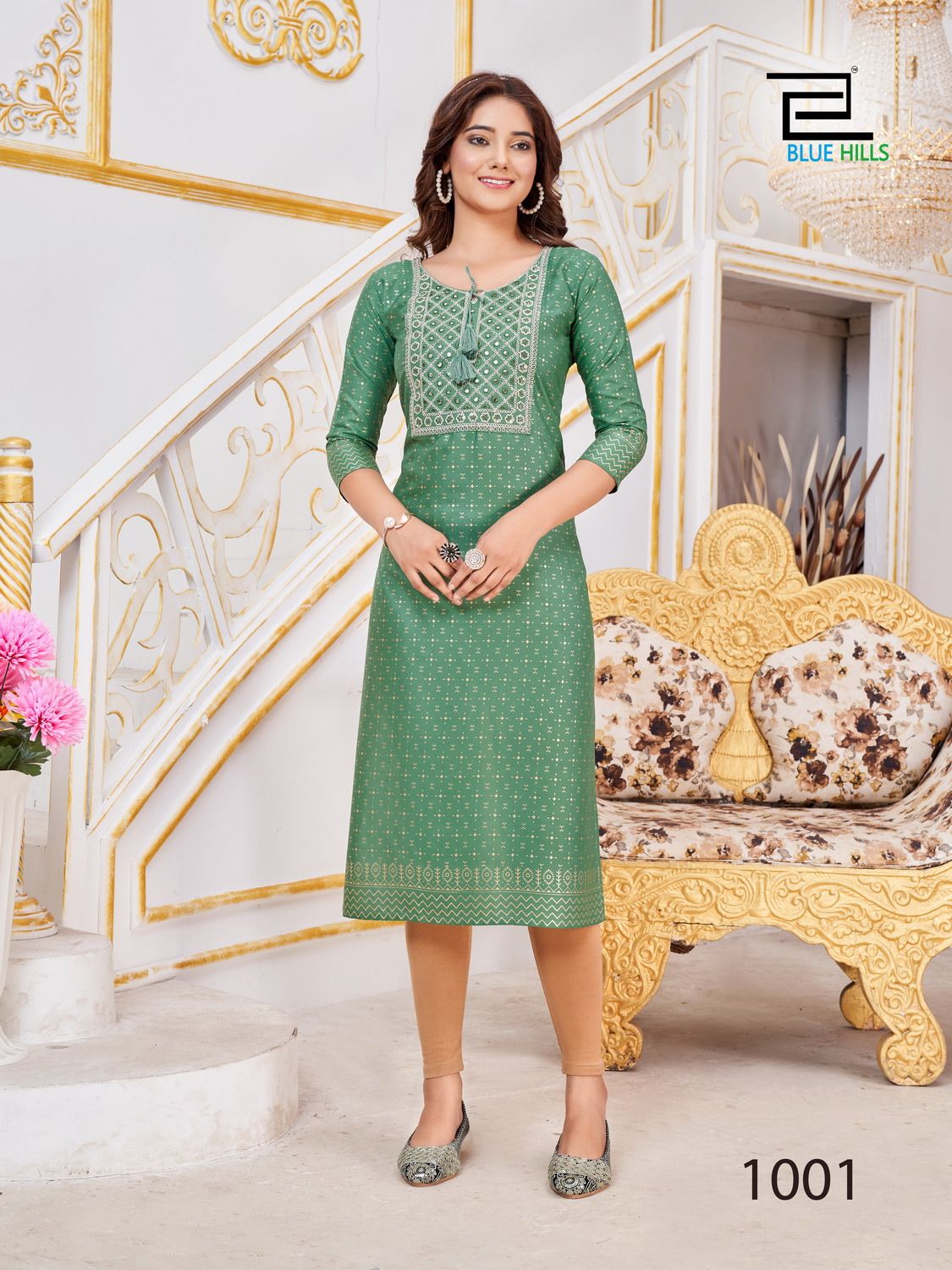 Big Boss By Blue Hills Rayon Foil Printed Kurtis Catalog