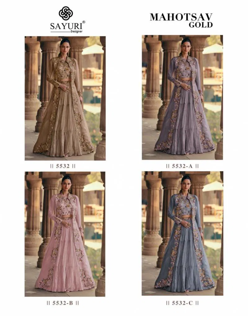 Mahotsav Gold By Sayuri Wholesale Indo Western Suppliers In India
