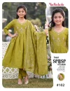 Madhubala Kids Roman Silk Embroidered Kurti Set