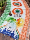 Vc Triranga Independence Day Special Linen Digital Printed Saree Exporters In India