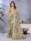 Vc Samaira B Party Wear Printed Linen Saree Wholesale Market In Surat With Price