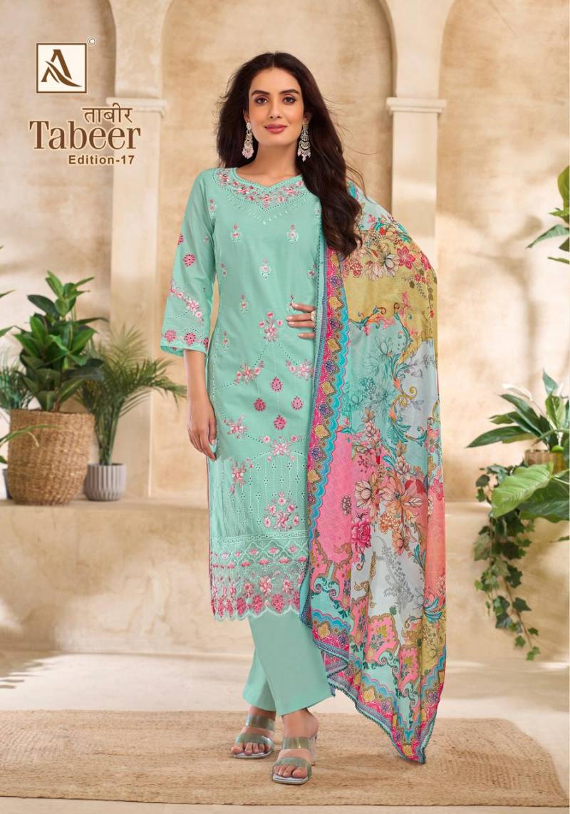 Tabeer Edition 17 By Alok Suit Cambric Lawn Dress Material Surat Wholesale Market