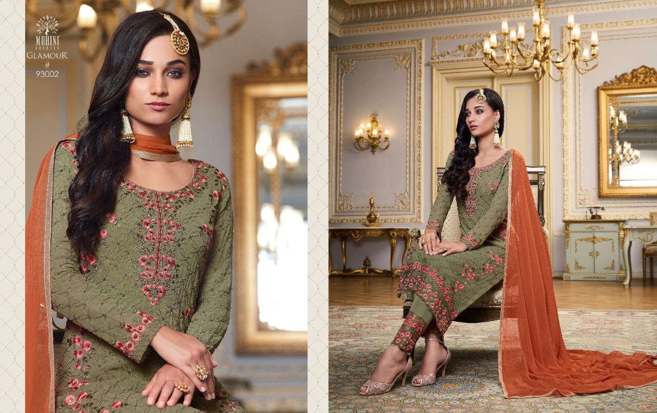 MOHINI GLAMOUR VOL-93 Latest Fancy Festive Wear Designer Georgette Embroidered Heavy Work Salwar Suit Collection