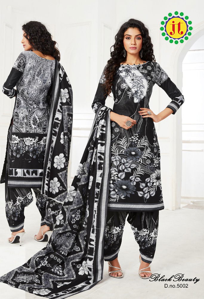 JT Black Beauty Vol 5 Latest Collection Of Pure Cotton Printed Daily Wear Dress Material  