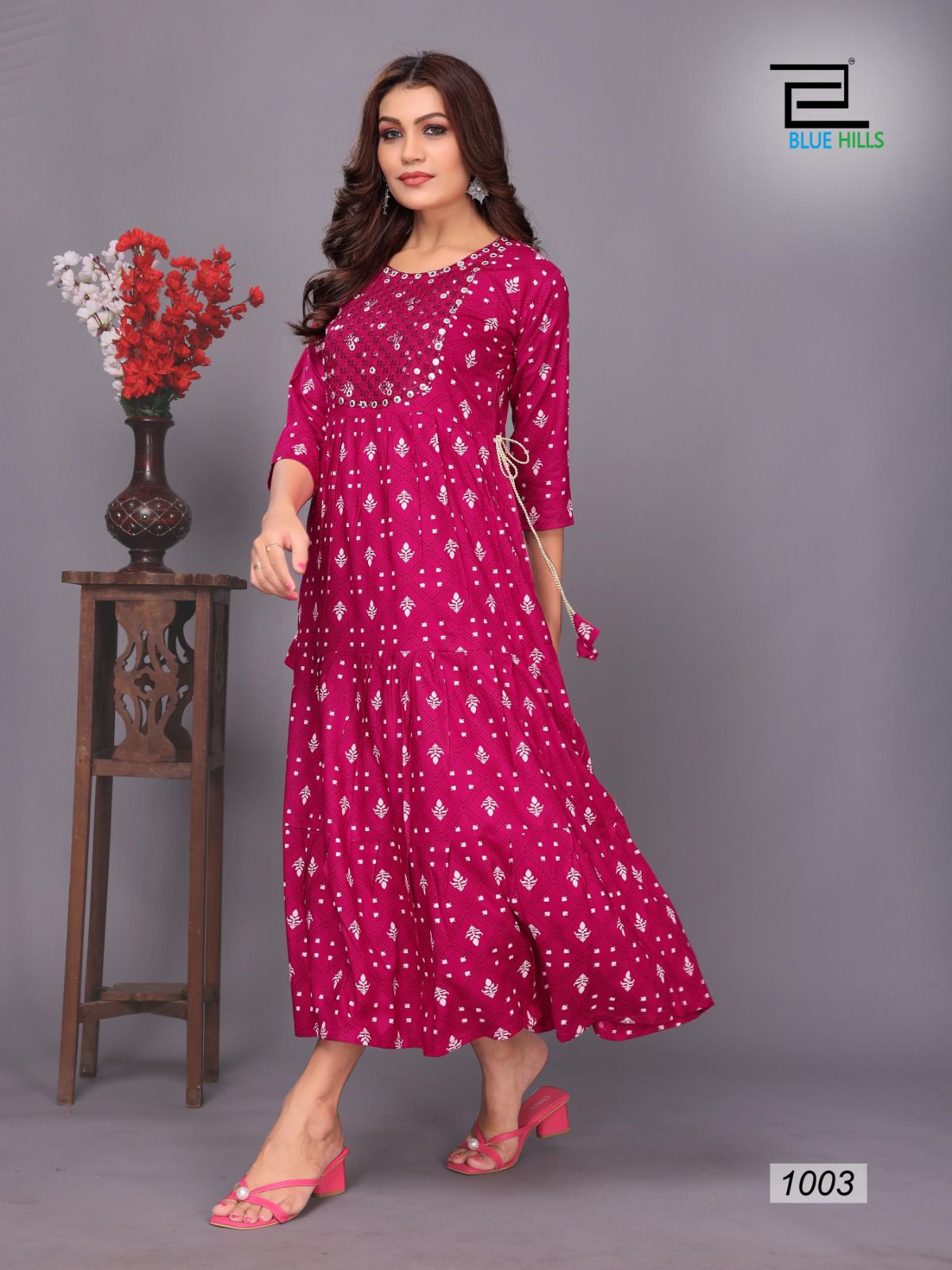 Blue Hills Sarfanaz Vol 10 Printed Anarkali Kurtis Catalog
