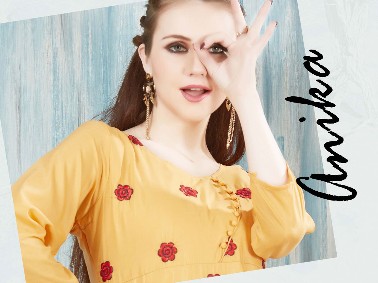 Anika Heavy Premium Muslin Embroidered Designer Kurti Collection at Wholesale Price