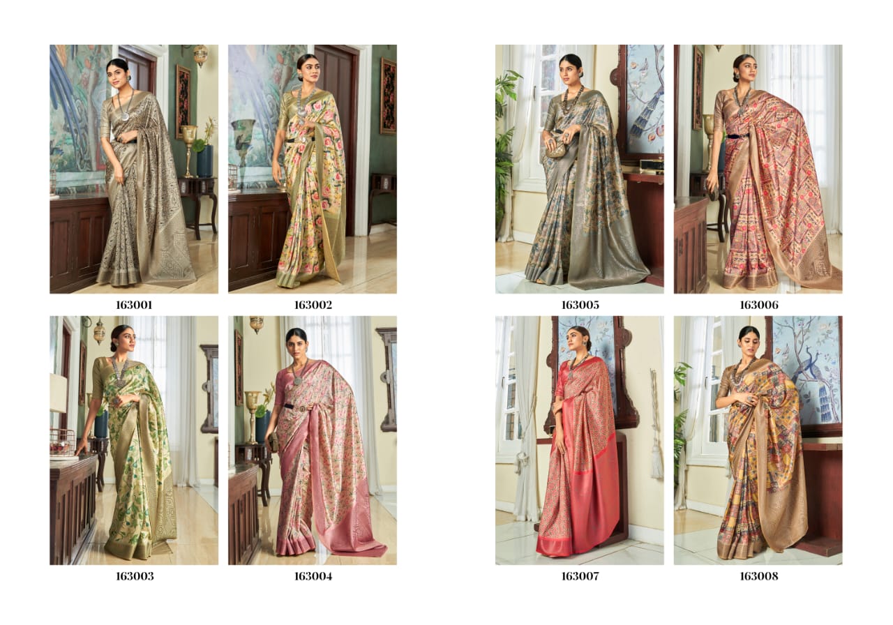 Priya Silk 163001 To 163008 By Rajpath Sattin Silk Saree Wholesale Market In Surat With Price