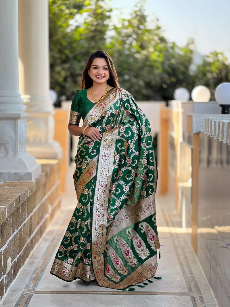 Nx Banarasi 6 Festive Wear Banarasi Silk Saree Wholesalers In Delhi