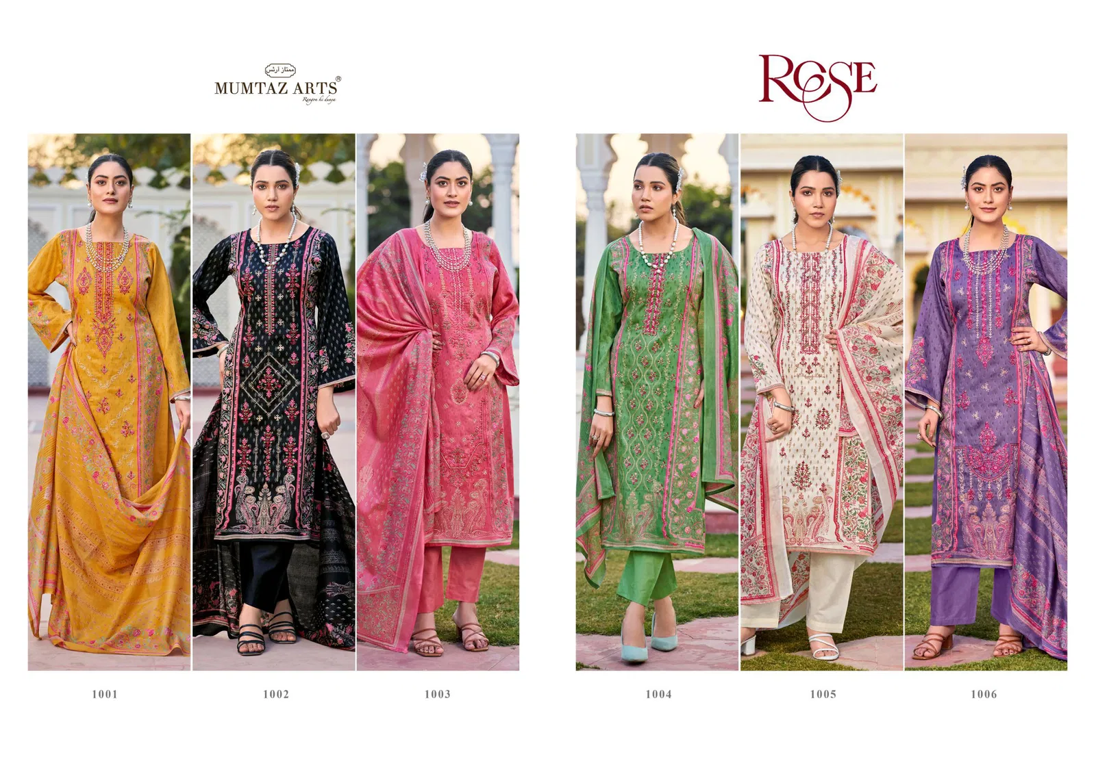 Rose By Mumtaz Arts Jam Satin Printed Salwar Kameez Suppliers In India