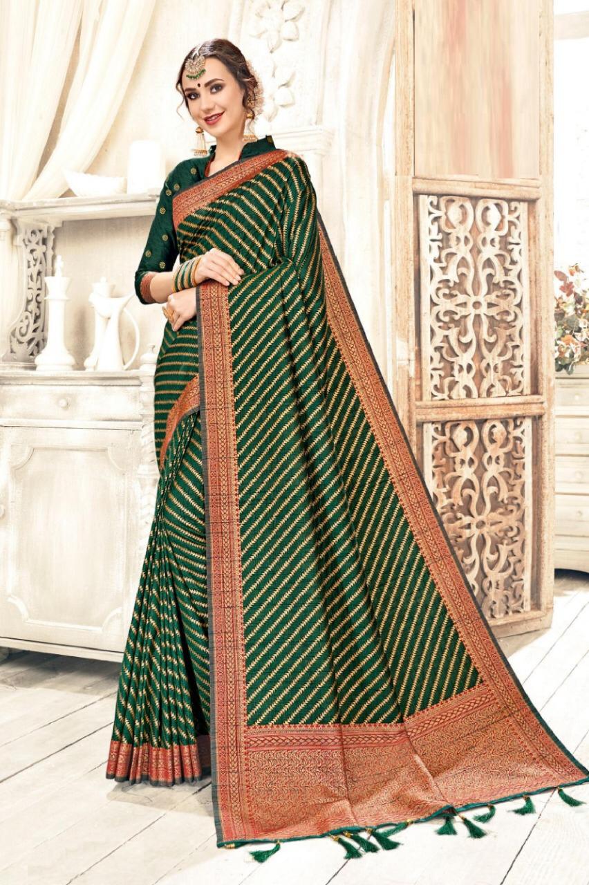 Latest Designer Party Wear Bhagalpuri Saree Collection